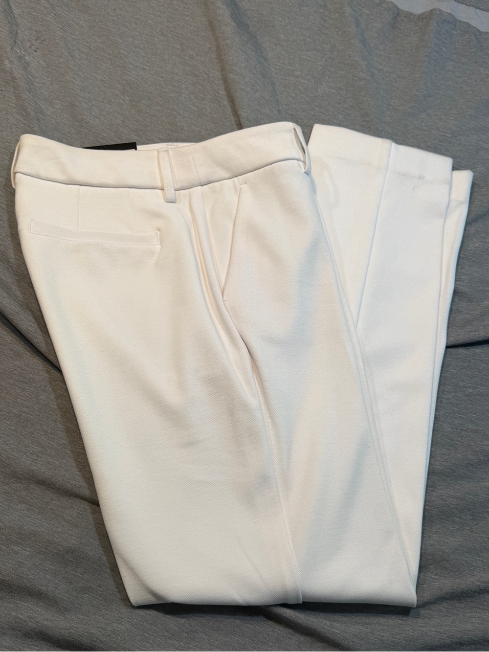 Vera Wang Men's White Dress Trousers - Tailored Flat Front